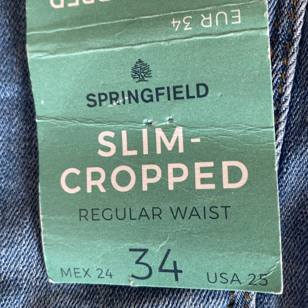 Springfield Slim Cropped Jeans - Picture 11 of 12
